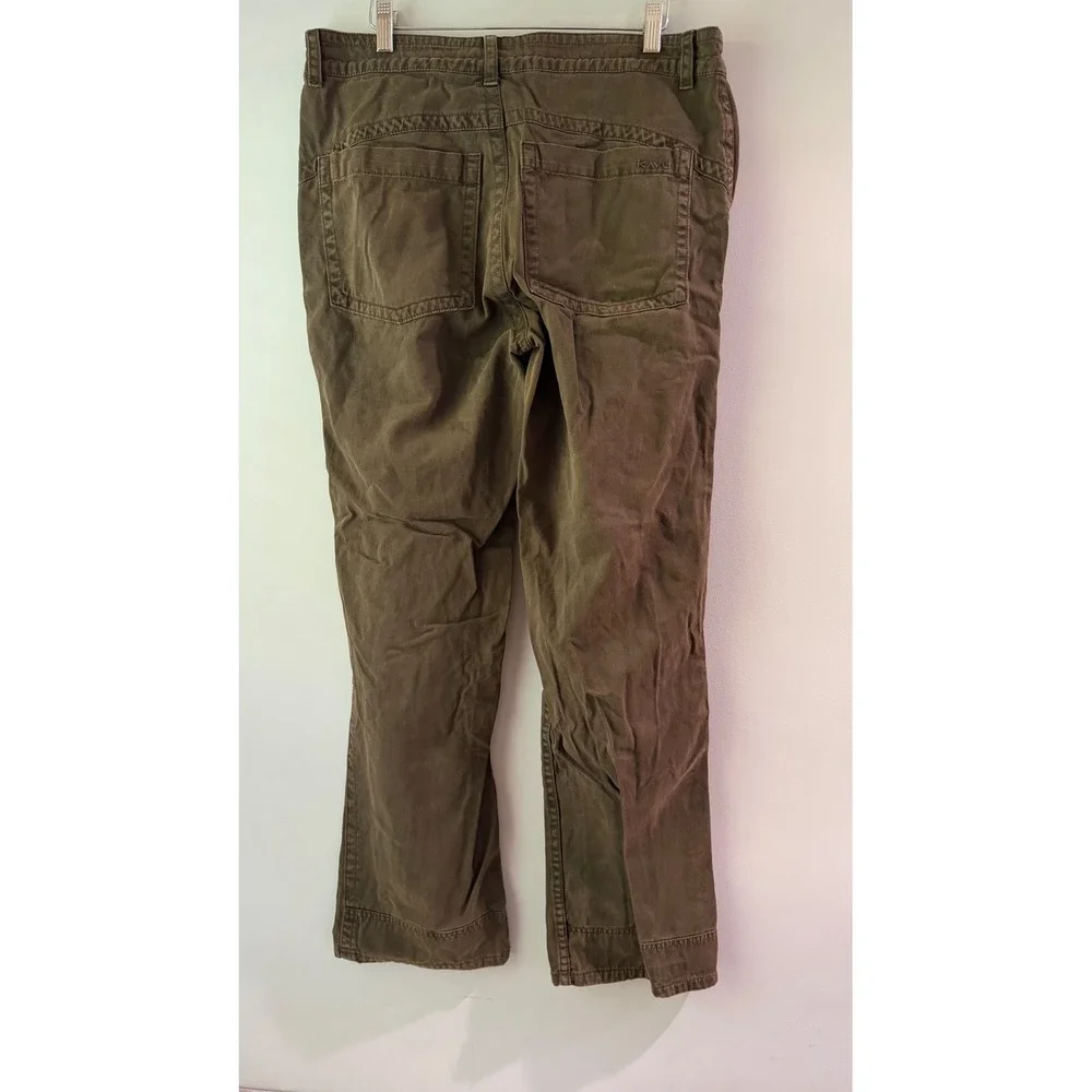 Kavu Canvas Work Pants Mens‎ 34x30 Brown Good Straight Leg Outdoor Hiking Rugged